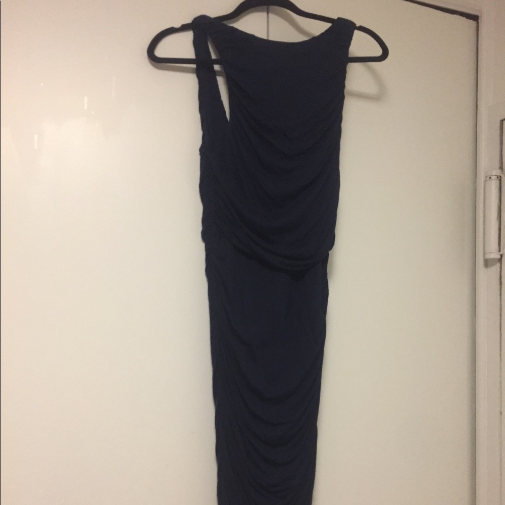 Alice and Olivia Rouched Boatneck Dress